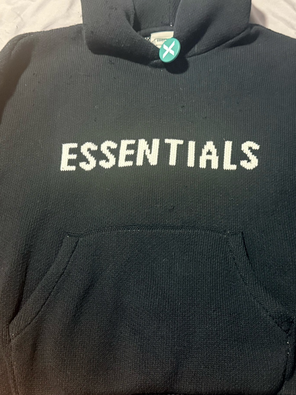 Essentials Black Oversized Hoodie - Men’s XS fits like a men’s med/large